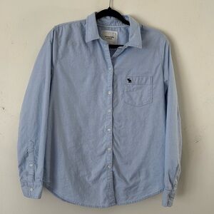 Abercrombie & Fitch Preppy/Academia Classic Light Blue Men's Button-Down Shirt